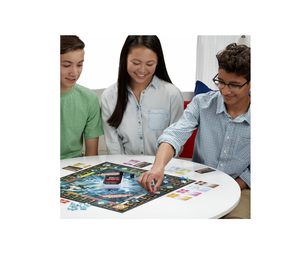 Настольная игра Hasbro Gaming Monopoly Ultimate Banking Edition для всей семьи и детей от 8 лет и старше, электронный банкинг