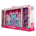 Дом для куклы с куклой, мебелью и фигурками коробка 7785-2