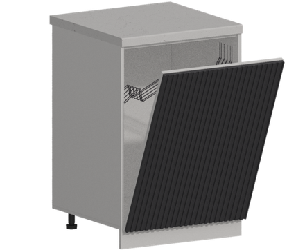 Кухня Модуль ШНВ 600 Белый / Лайт Грей