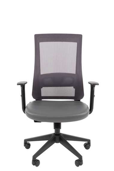 Офисное кресло Chairman 500LT Россия экокожа серый/TW-04 серый Б/П