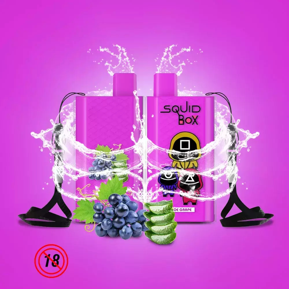 RandM  Squid Box 5200 - Aloe Grape (5% nic)