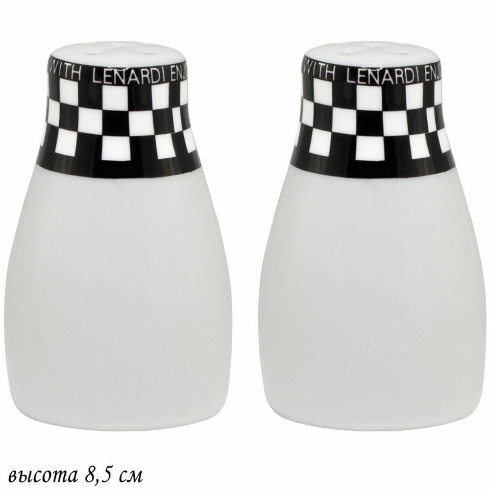 Lenardi 205-428 Набор солонок ENJOY в под.уп.(х48)Фарфор