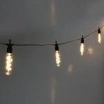 Гирлянда для улицы «Солнечная спираль» 5 м 10 ламп LED (13*4 см) чёрн.пров, 1 реж.,IP-54 (220 V), Теплый белый