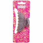 Заколка-краб для волос « ЭЙФОРИЯ», мали, микс 6 цветов, 7см (блистер Кокетка)