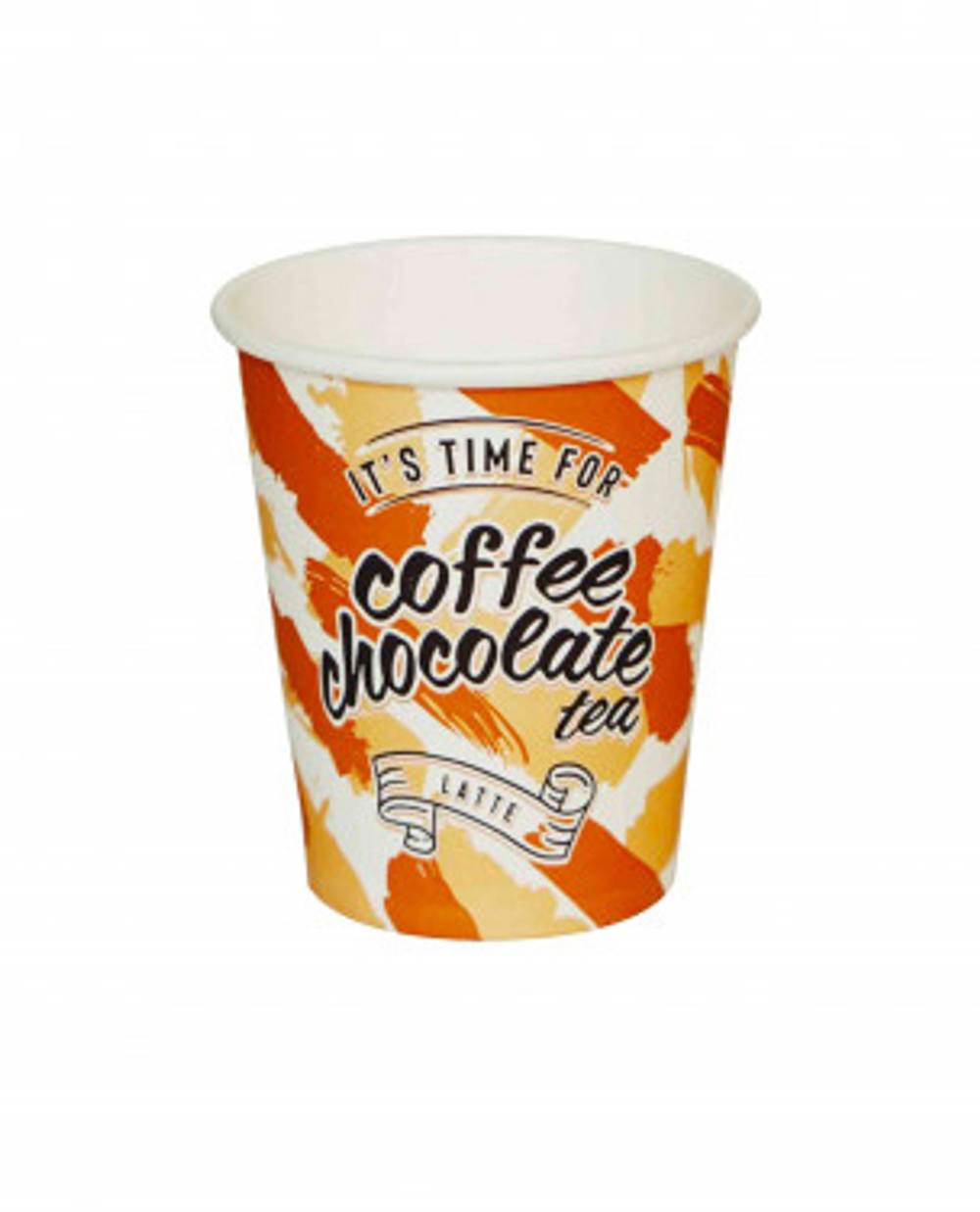 Стакан ГН 250 мл (d-80 мм) бумажный "Coffee Time" (50/1000 шт.) Пэйпер Кап