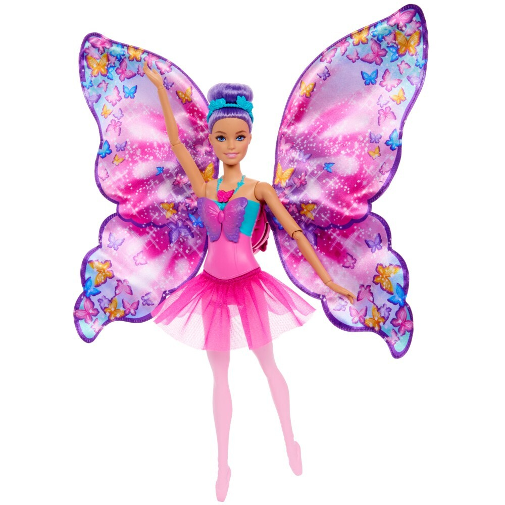 Barbie - Бабочка-балерина 2-в-1 кукла с раскладными крыльями HXJ10 / артикул   HXJ10  / GTIN 194735230709
