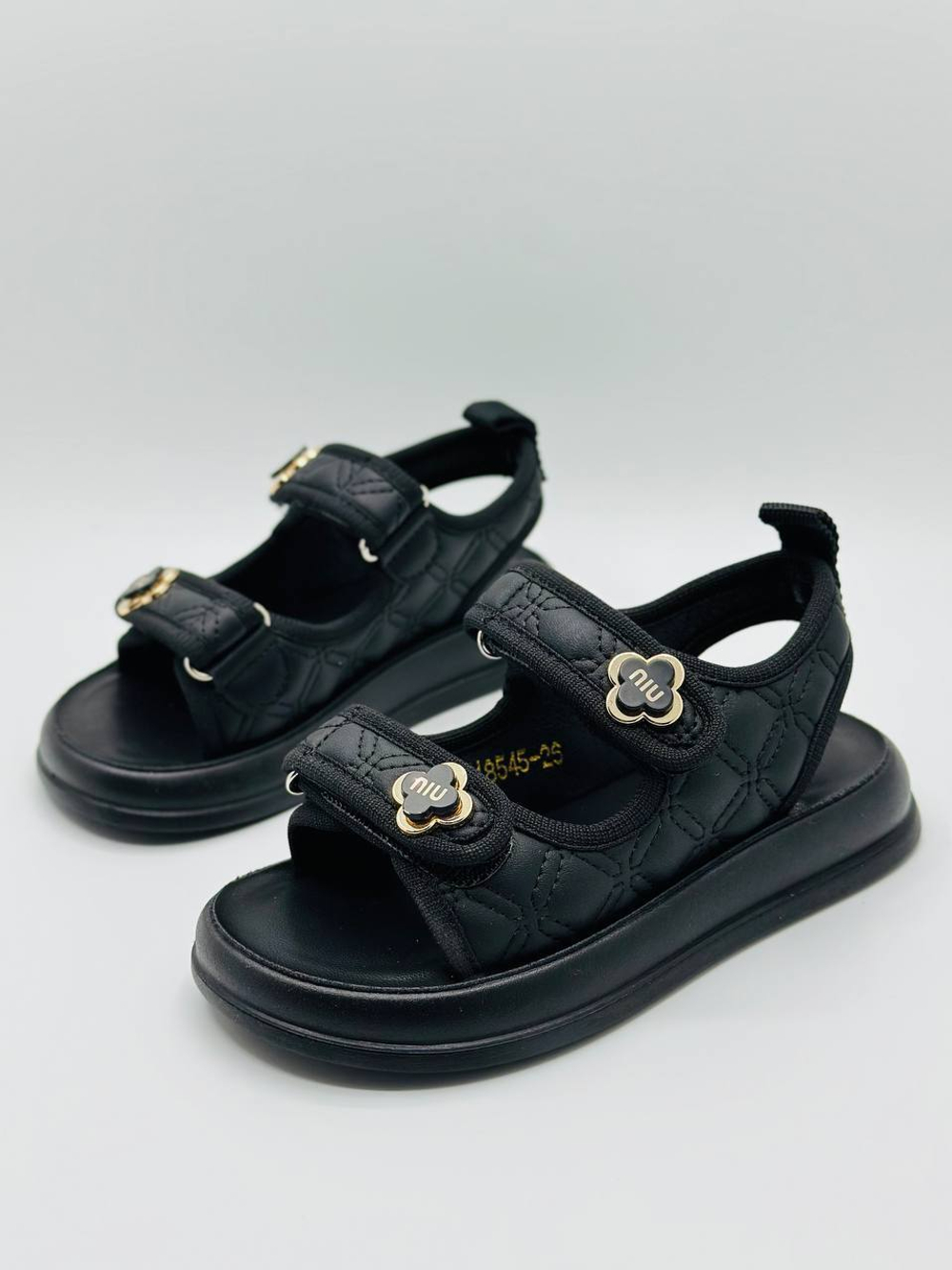 Детские кожаные босоножки Miu Miu