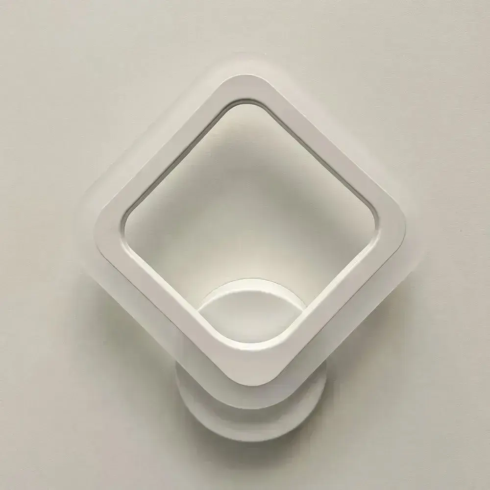 Бра с кнопкой, настенный светодиодный светильник белый, ромб, квадрат 8822/1 WH, 16 ВТ, комнатное освещение 5 кв. м. 1801