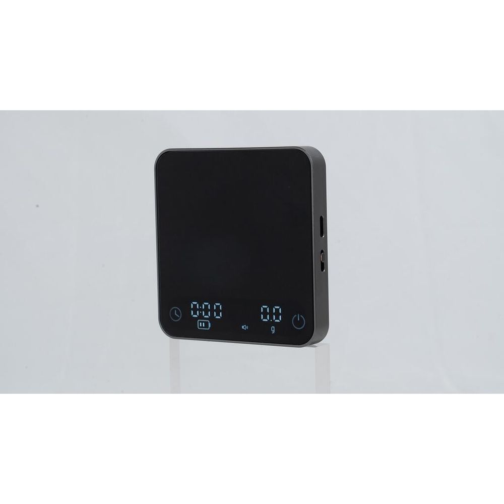 Весы кофейные портативные черные 0,1-2000гр 9,2*8,7 см h1,5 см USB зарядка P.L. Barbossa