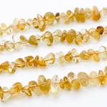"Цитрин" (кварц), крошка 4-8 мм, цена за нить 38 см