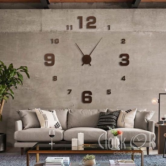 Настенные 3D часы Hi Tech