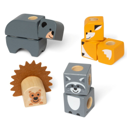 Melissa & Doug - Деревянные блоки для животных Blockables 16 шт. 20155253