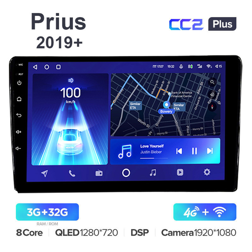 Teyes CC2 Plus 9"для Toyota Prius 2019+