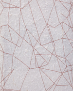 Durkan Абстрактная картина на переработанной бумаге белая 30 x 40 см