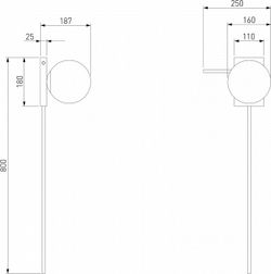 Бра Eurosvet Fredo 40033/1 золото