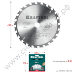 KRAFTOOL Fast 185х20мм 24Т, диск пильный по дереву
