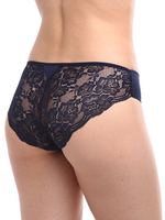 Трусики-слипы из хлопка с кружевной задней частью (Размер: S) (Цвет: бежевый)