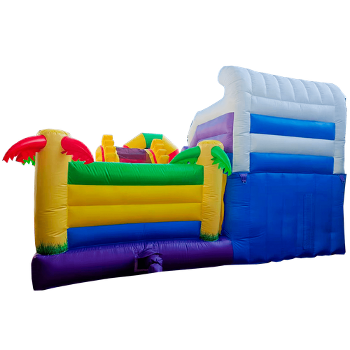 Коммерческий батут "Белый клык 2", размер 6*5*4 м