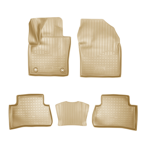 Ковры в салон Norplast/Unidec для Toyota C-HR (2016-)Полиуретан,Бежевый,передний привод арт.NPA11-C88-085-B
