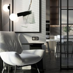 Выключатель двухклавишный без рамки Werkel дымчатый W1220004