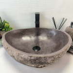 Раковина из речного камня RS-63421 (54*45*15) 0123