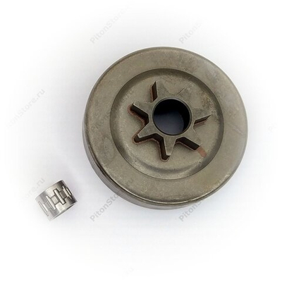 Корзина сцепления б/п Husqvarna 137/142/235/240 (0.325"-7, 64/13-мм, цельная, подшипник) [AEZ]
