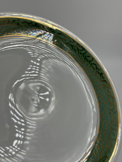 Чайное трио с зелёной каймой