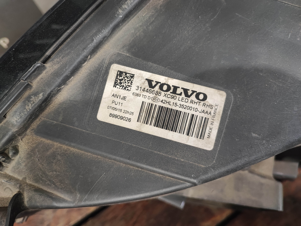 Фара правая Full LED Volvo XC90 2 14-19 Б/У Оригинал 31446688