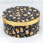 Коробка 25.5 х 11.5 см Набор 3 шт "Новогодняя" (Черный)