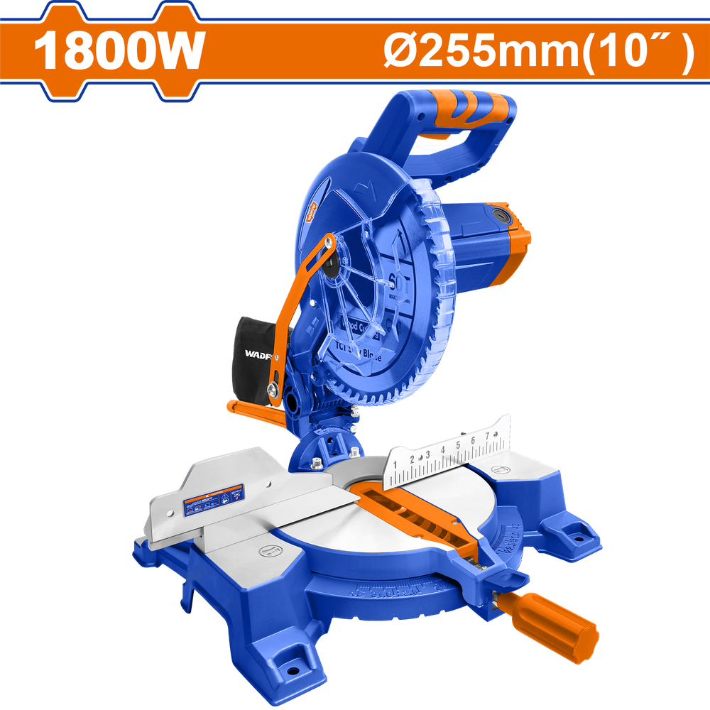 Торцовочная пила WADFOW WXD151800 1800 Вт 255х25.4 мм