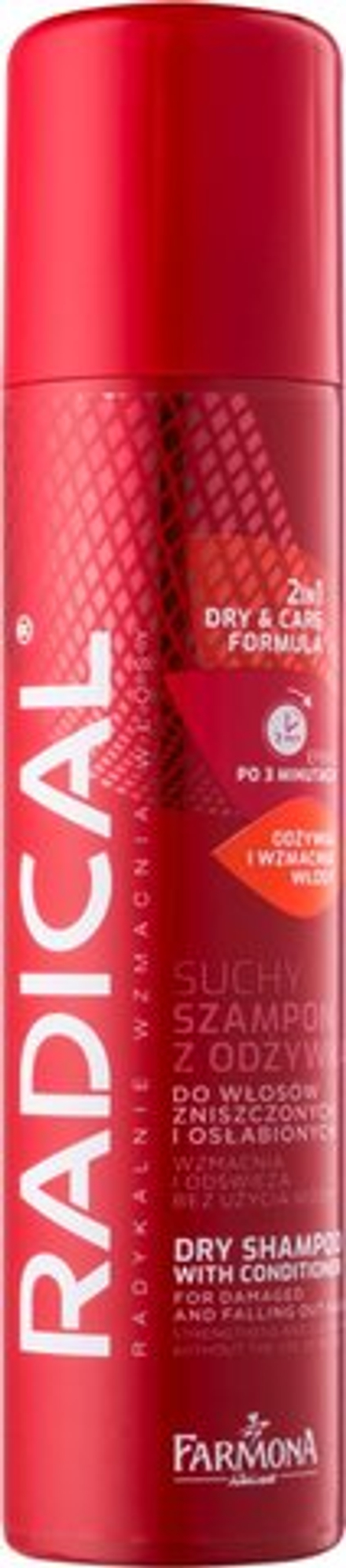Farmona Radical Hair Loss - сухой шампунь и кондиционер в одном флаконе для поврежденных и выпадающих волос /   180  ml  / GTIN 5900117005767