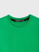 Футболка детская оверсайз укороченная базовая