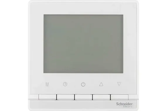 Терморегулятор Systeme Electric ATLASDESIGN программируемый для теплого пола встроенный белый 35961