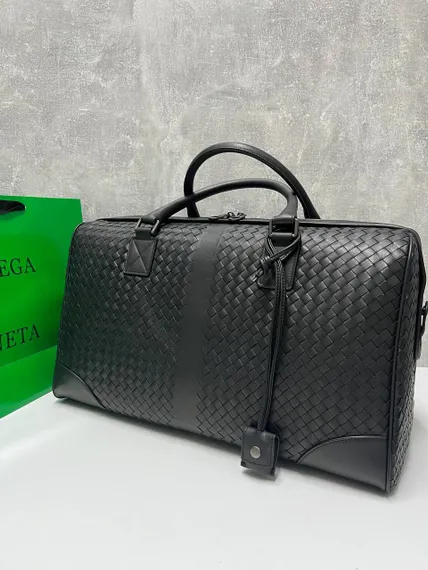 Дорожная сумка Bottega Veneta Intrecciato Medium черный