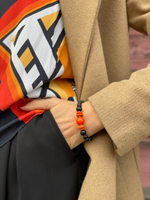 Браслет Nature Bijoux, Halmahera, с агатом и говлитом, NB22.2-13-42484 (оранжевый)