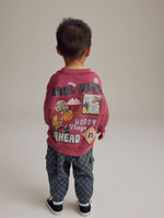 Лонгслив и брюки в комплекте для мальчика Next B81-531, Красный, Темно-серый