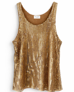 Топ из блестящей ткани