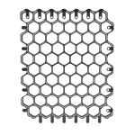 Решетка газонная Gidrolica Eco Normal РГ-53.43.3,5 – пластиковая, чёрная