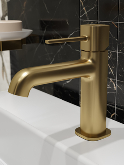 Смеситель для раковины STWORKI Эстерсунд S31010GM матовое золото