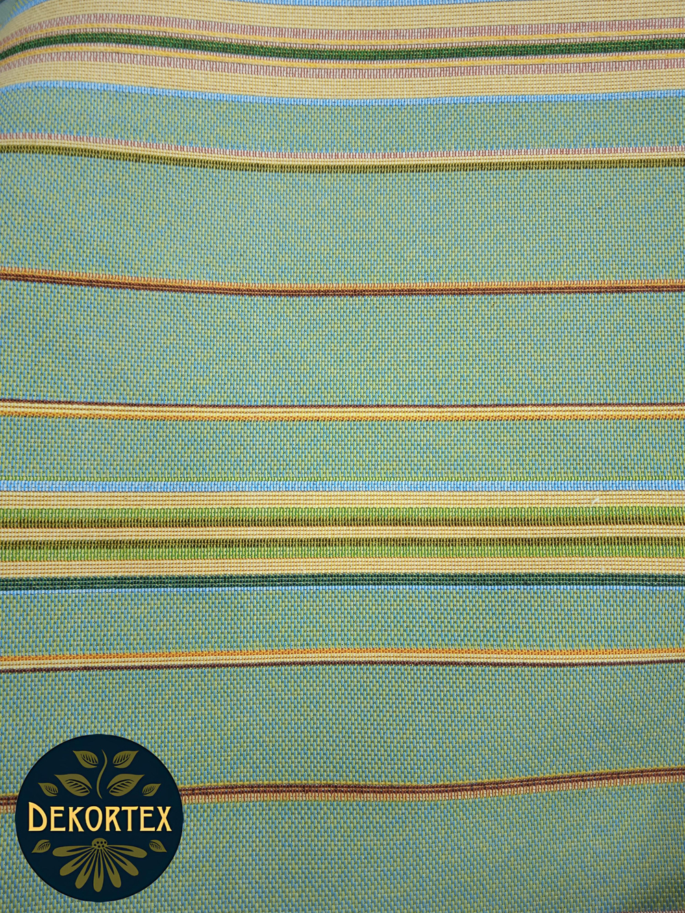 Мебельная ткань гобелен на отрез "Полоса серо-зеленая" (ширина 160 см) цена за п/метр