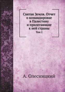 Святая Земля. Отчет о командировке в Палестину и прилегающие к ней страны.. Том 2 | А. Олесницкий
