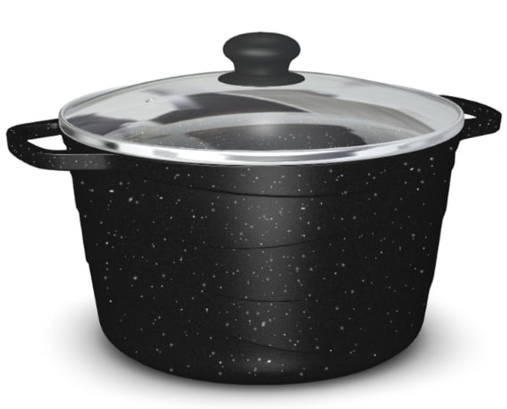 Кастрюля алюминиевая антипригарная 4 л NEVA GRANITE со стеклянной крышкой, высота стенки 136 мм Кастрюля алюминиевая антипригарная 4 л NEVA GRANITE со стеклянной крышкой, высота стенки 136 мм