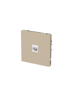 Розетка компьютерная 1-м KANT RJ45 кат.5E без шторки ванильн. марципан DKC 7015663