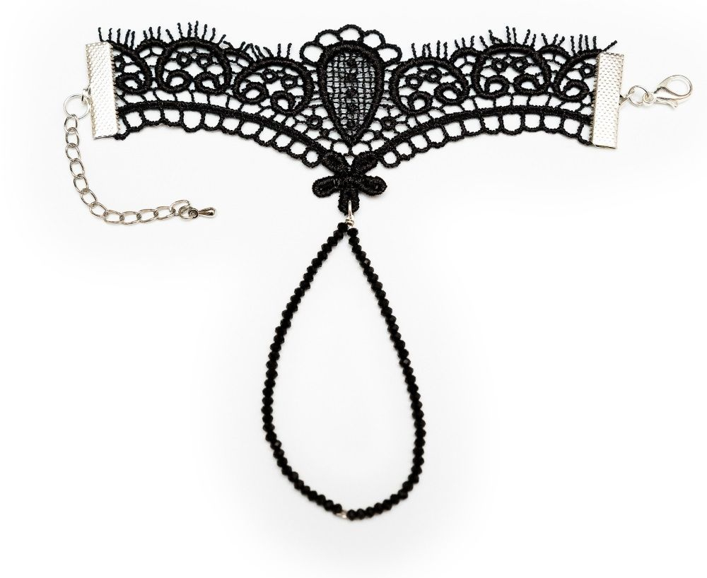 Кружевной браслет Bello fiore (Размер: XS) (Цвет: черный)
