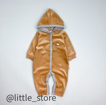 Комбинезон велюровый "Пушок" Карамель