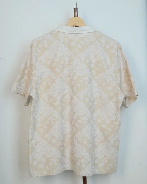 Рубашка с Цветами на Карманах белая - фото 4