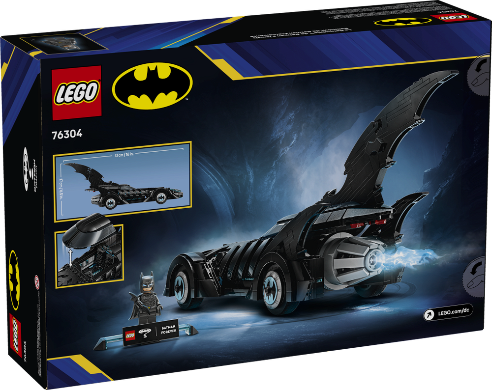 Конструктор Лего Марвел Супер Герои Бэтмобиль «Бэтмен навсегда» | LEGO DC Batman Forever Batmobile 76304_УЦЕНКА