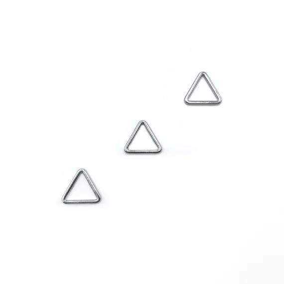 Треугольник для бретели серебро 10 мм, Arta-F