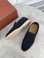 Лоферы Loro Piana Summer Walk со вставками кожи крокодила