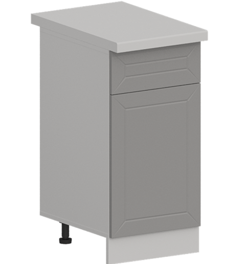 Кухня Модуль ШН1Я 400 Белый / Лайт Грей